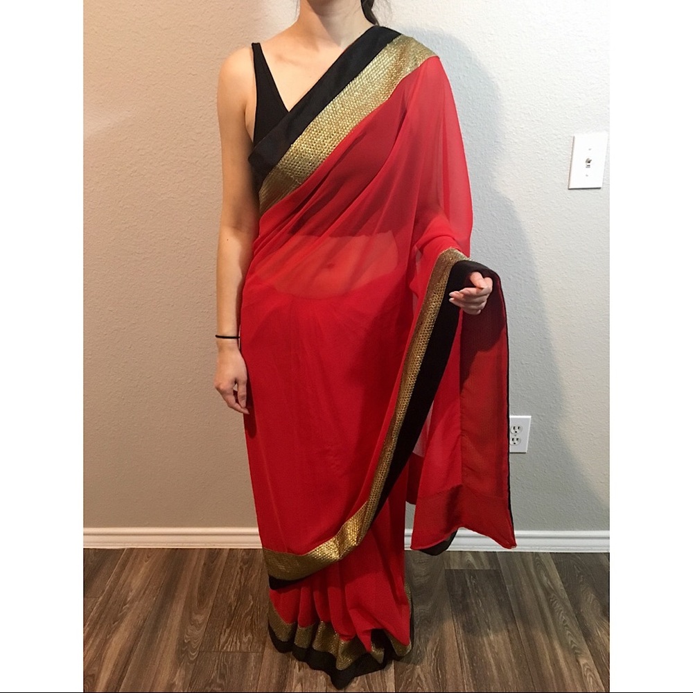 Red saree